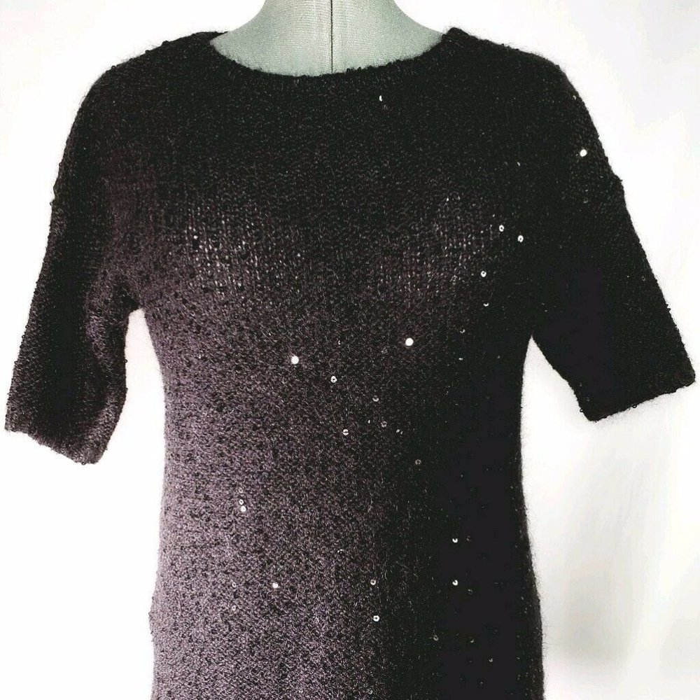 ANN TAYLOR SHORT SLEEVES SEQUIN SWEATER - S - Picture 4 of 4